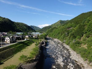 足尾の町