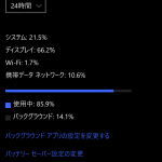 Lumia 950を買った（バッテリーライフ）その４